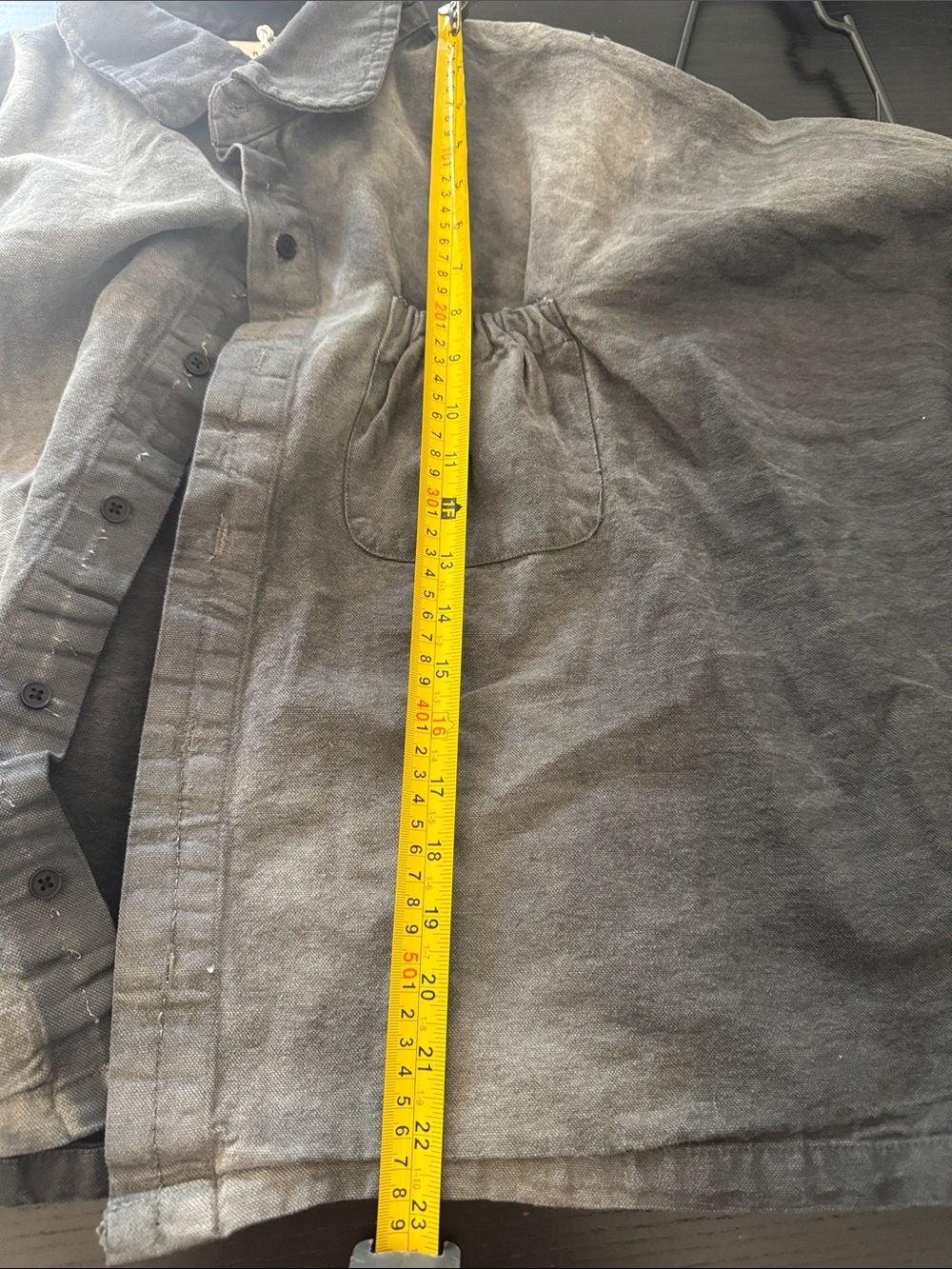 MNML Spray Denim Longsleeve Shirt size Medium - Picture 6 of 6